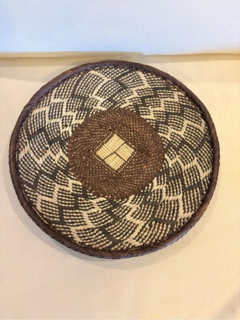 NEW Africa Woven Basket. Made by the Binga people of Zambia/Zimbabwe